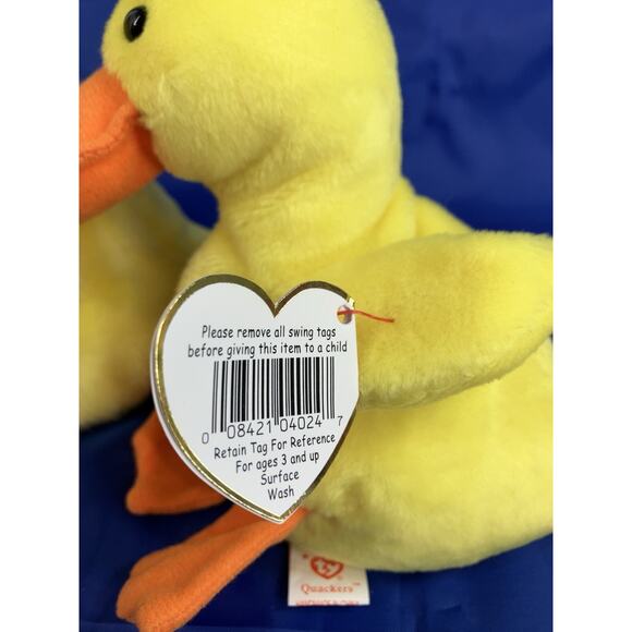 Ty Beanie Babies Bundle (3pcs) Quackers In 3 Sizes Buddy Baby And Teenie Beanie - Picture 13 of 16